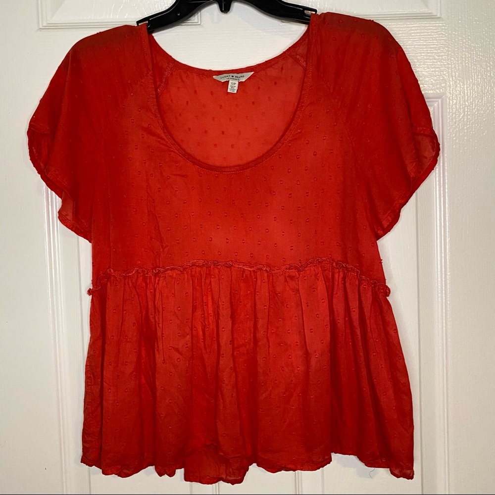 💜 4 for $20. Lucky Brand Red Top